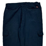 Dickies Cargo Trousers - 36W 27L Navy Cotton