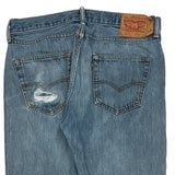 501 Levis Jeans - 33W 34L Light Wash Cotton