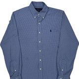 Ralph Lauren Checked Shirt - Medium Blue Cotton