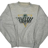 Green Bay Packers Logo Athletics Nfl Sweatshirt - Medium Grey Cotton Blend