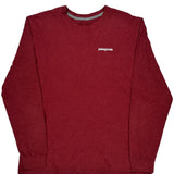 Patagonia Long Sleeve T-Shirt - Large Red Polyester Blend