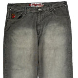 Akademiks Baggy Jeans - 38W 29L Gray Cotton