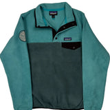 Synchilla Patagonia Collared Snap-T Fleece - Small Gray Polyester