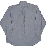Ralph Lauren Striped Shirt - Large Blue Cotton