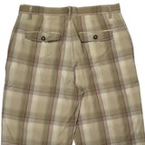 Phat Farm Checked Chino Shorts - 36W 10L Beige Cotton