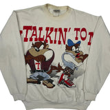 Looney Tunes Cartoon Sweatshirt - Large Multicoloured Cotton