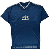 Umbro Football Shirt - Small Blue Polyester