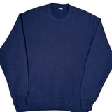 Blank Unbranded Sweatshirt - Large Navy Cotton Blend