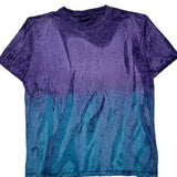 Reebok Single Stitch T-Shirt - Large Purple Cotton
