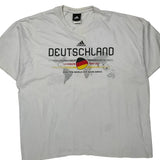 Germany National Team Adidas Football T-Shirt - 2XL White Cotton