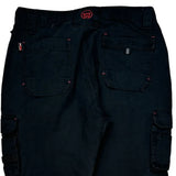 Tuff Stuff Cargo Pants - 33W 30L Black Cotton