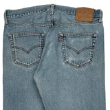 501 Levis Jeans - 33W 34L Light Wash Cotton