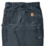 Carhartt Double Knee Carpenter Trousers - 32W 32L Black Cotton