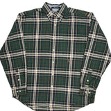 Tommy Hilfiger Checked Shirt - Large Green Cotton