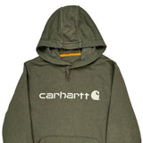 Carhartt Hoodie - Medium Green Cotton Blend