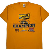 Roush Racing Fruit Of The Loom Nascar T-Shirt - XL Yellow Cotton