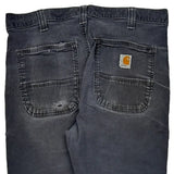 Carhartt Double Knee Cargo Pants - 32W 32L Gray Cotton