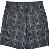 Wrangler Checked Cargo Shorts - 36W 10L Gray Cotton