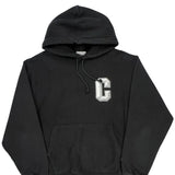 Reverse Weave Champion Hoodie - Large Black Cotton