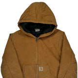 Age 10-12 Carhartt Jacket - Medium Brown Cotton