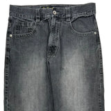 Avirex Wide Leg Graphic Jeans - 33W 28L Gray Cotton