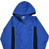 Reebok Windbreaker - Large Blue Polyester