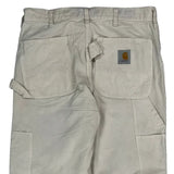 Carhartt Carpenter Trousers - 32W 30L Beige Cotton