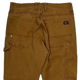 Dickies Carpenter Trousers - 33W 30L Brown Cotton