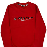 Age 12 + Givenchy Sweatshirt - Large Red Cotton