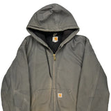 Carhartt Tall Jacket - Large Grey Cotton