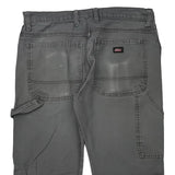 Dickies Carpenter Trousers - 33W 32L Grey Cotton