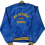 Made In USA Mio Au Sable School Holloway College Varsity Jacket - Large Blue Polyester