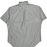 Ralph Lauren Striped Short Sleeve Shirt - Large Blue Cotton