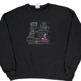 Harsens Island Gildan Graphic Sweatshirt - 3XL Black Cotton