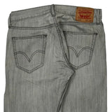 Levis Slim Jeans - 31W 30L Gray Cotton