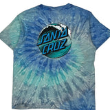 Age 11-12 Santa Cruz Tie-Dye T-Shirt - Medium Blue Cotton