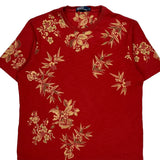 Polo By Ralph Lauren Floral T-Shirt - XL Red Cotton