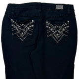 Earl Jean Studded Jeans - 28W UK 8 Black Cotton