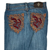 Pelle Pelle Hip Hop Jeans - 36W 34L Blue Cotton