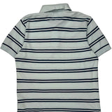 Tommy Hilfiger Striped Polo Shirt - Medium White Cotton