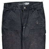 Carhartt Double Knee Carpenter Trousers - 30W 30L Grey Cotton