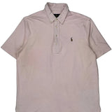 Ralph Lauren Polo Shirt - Large Pink Cotton
