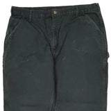 Carhartt Cargo Trousers - 40W 30L Black Cotton