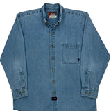 Dickies Denim Shirt - Large Blue Cotton