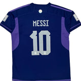 Argentina National Team Adidas 2022-23 Away Messi Football Shirt - Medium Purple Polyester