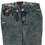 Rocawear Graphic Jeans - 32W UK 10 Multicoloured Cotton