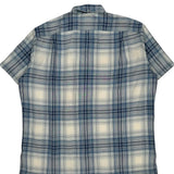 Ralph Lauren Checked Short Sleeve Shirt - Large Blue Cotton