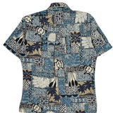 Rjc Hawaiian Shirt - Medium Black Cotton