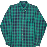Gant Checked Shirt - Medium Green Cotton Blend