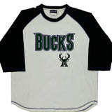 Bucks NBA Long Sleeve T-Shirt - XL Black Cotton